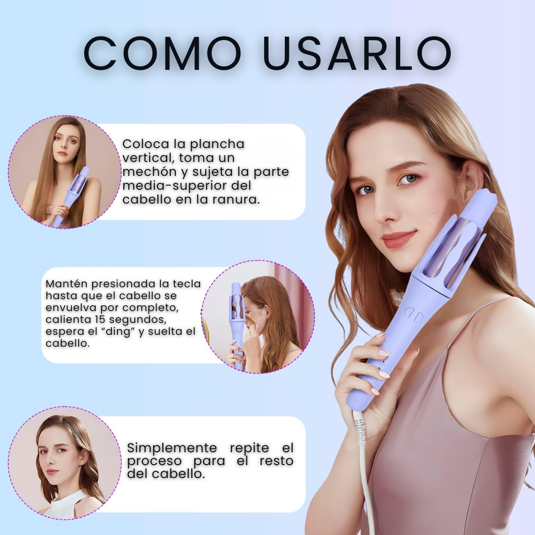 Rizador de Cabello Automático 2 en 1